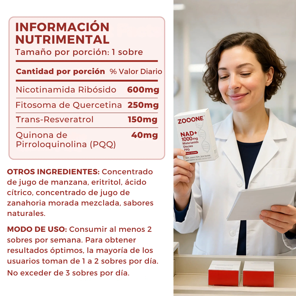 ZOOONE NAD+ Líquido